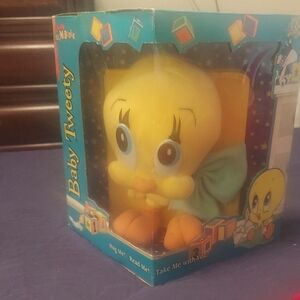 Warner Bros Yellow and Orange Plush Stuffed Animal